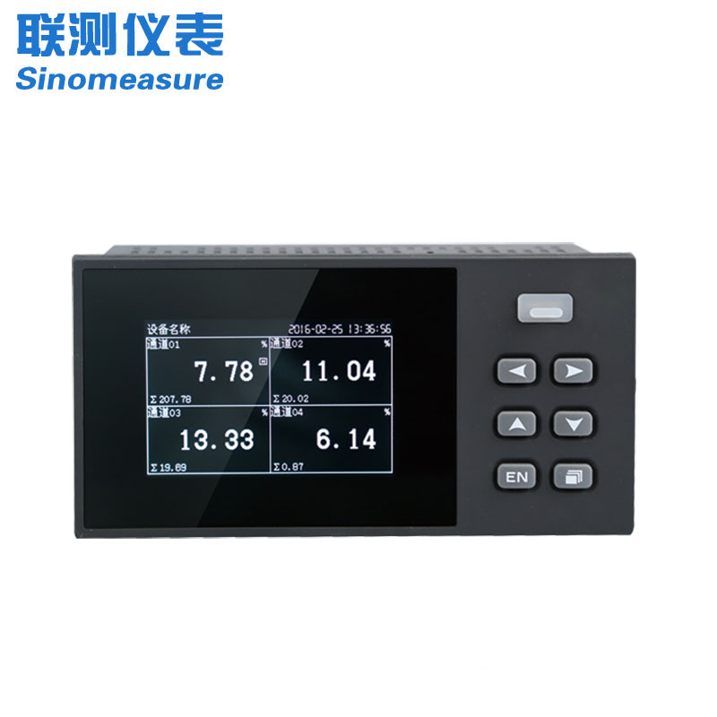 聯測-SIN-R200D_1-4路可選_3英寸單色液晶_無紙記錄儀_溫度_壓力_多種參數